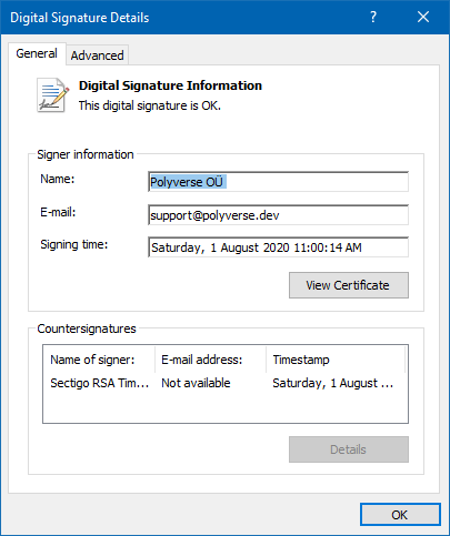 signtool with cer file